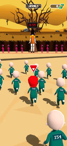 Squid Red light Green light Game - Image screenshot of android app