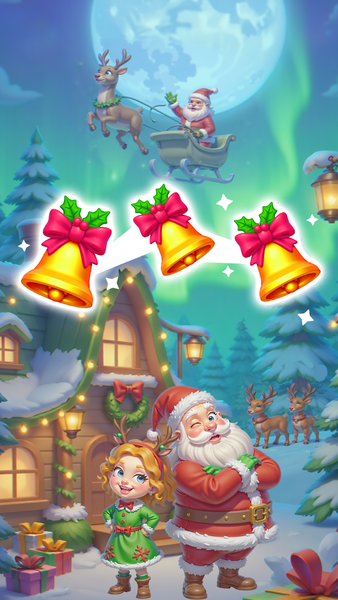 Jolly Santa Match - Gameplay image of android game