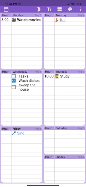 Weekly Planner - Agenda - عکس برنامه موبایلی اندروید