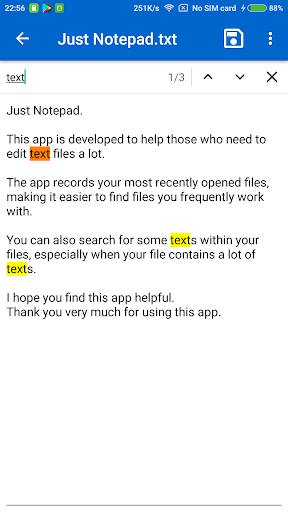 Just Notepad - w/ File Browser - عکس برنامه موبایلی اندروید
