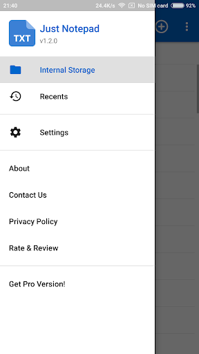 Just Notepad - w/ File Browser - عکس برنامه موبایلی اندروید