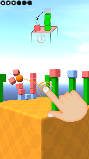 Knockdown Brick Tower 3D - Gameplay image of android game