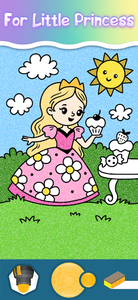 Princess coloring pages book - Gameplay image of android game