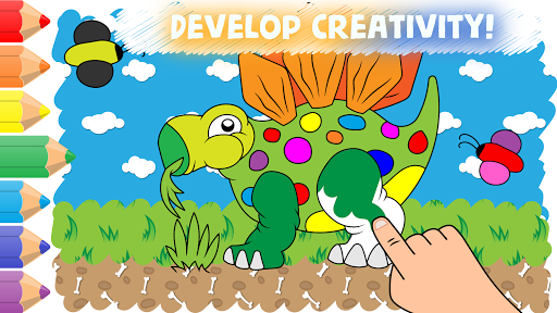 Easy coloring pages for kids – رنگ آمیزی آسان کودکان - Gameplay image of android game