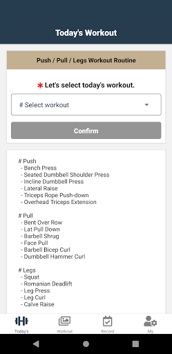Push & Pull Workout - Image screenshot of android app