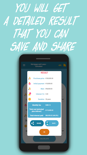 Mortgage and Loans - Calculate - عکس برنامه موبایلی اندروید