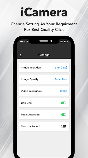 iCamera : Camera for OS 13 - Image screenshot of android app