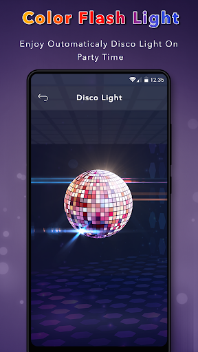 Color FlashLight : Disco Light - Image screenshot of android app