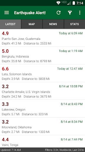 Earthquake Alert! - Image screenshot of android app