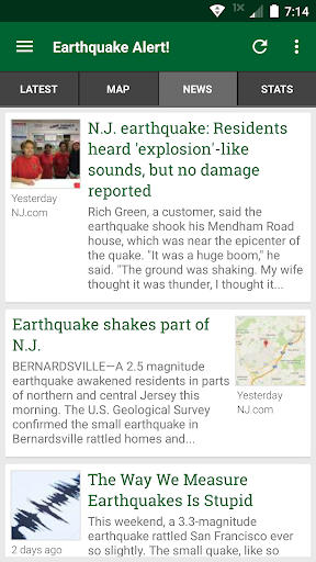 Earthquake Alert! - Image screenshot of android app
