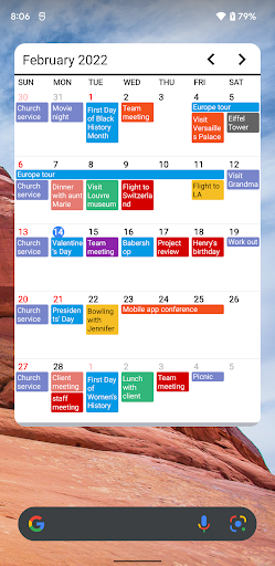 Calendar Widgets Suite - عکس برنامه موبایلی اندروید