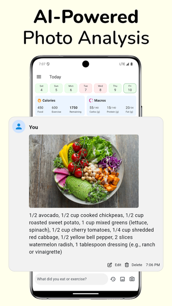 Journable: AI Calorie Counter - عکس برنامه موبایلی اندروید