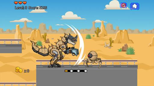 Desert T-Rex Robot Dino Army - Gameplay image of android game