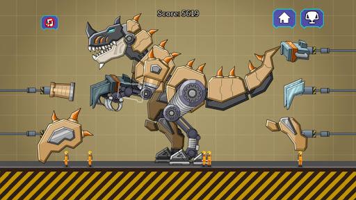 Desert T-Rex Robot Dino Army - Gameplay image of android game