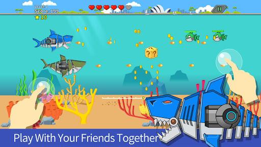 Robot Gun Shark Double Attack - Image screenshot of android app