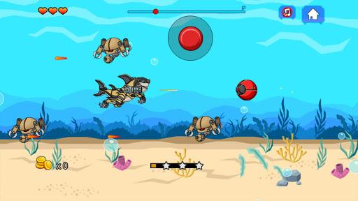 Robot Shark Attack - Gameplay image of android game