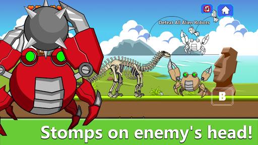 Brontosaur Dino Fossils Robot - Gameplay image of android game