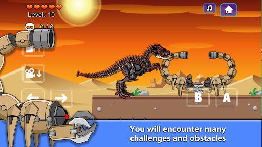 T-Rex Dinosaur Fossils Robot - عکس بازی موبایلی اندروید
