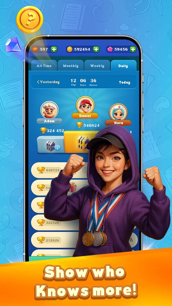 کوییزباز: کوییز صوتی آنلاین - Gameplay image of android game