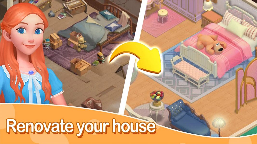 Dream Match - Mansion Makeover - Gameplay image of android game