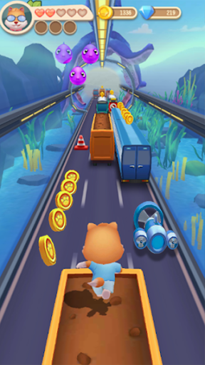 Talking Pet Gold Run - Gameplay image of android game