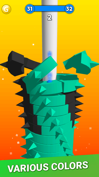 Ultimate Stack Jump 3D - Gameplay image of android game