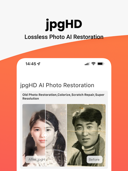 jpgHD AI Photo Restoration - Image screenshot of android app