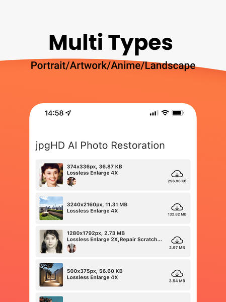 jpgHD AI Photo Restoration - Image screenshot of android app