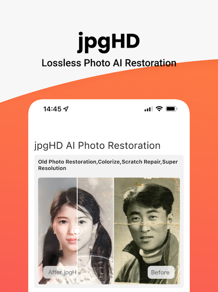 jpgHD AI Photo Restoration - Image screenshot of android app