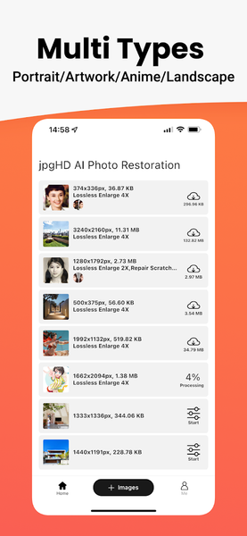 jpgHD AI Photo Restoration - Image screenshot of android app