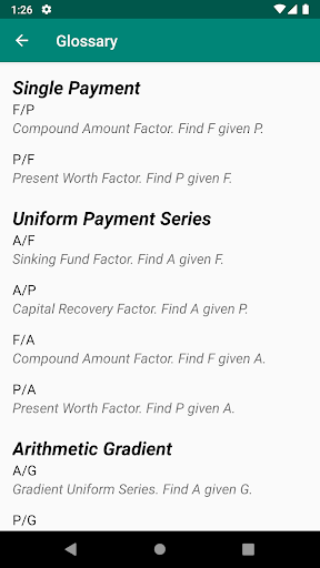 Compound Interest Table - عکس برنامه موبایلی اندروید