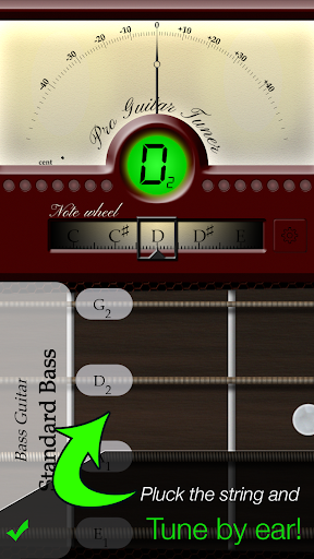 Pro Guitar Tuner - Image screenshot of android app