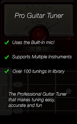 Pro Guitar Tuner - Image screenshot of android app