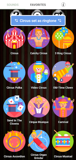 Circus Ringtones - عکس برنامه موبایلی اندروید
