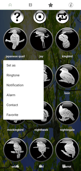 Classic Real Bird Ringtones - Image screenshot of android app