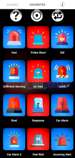 LOUD Siren Ringtones - Image screenshot of android app
