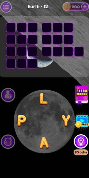 Words in Space - Spacescapes - Gameplay image of android game
