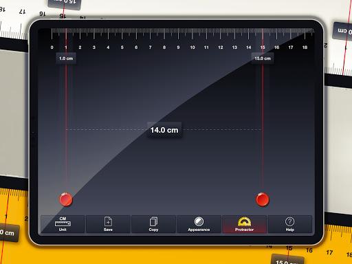 Ruler & Measuring Tape + Cam - Image screenshot of android app