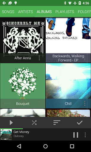 Material Dark Green Theme - Image screenshot of android app