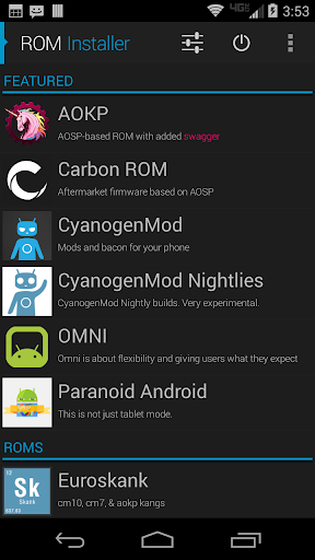 ROM Installer - Image screenshot of android app