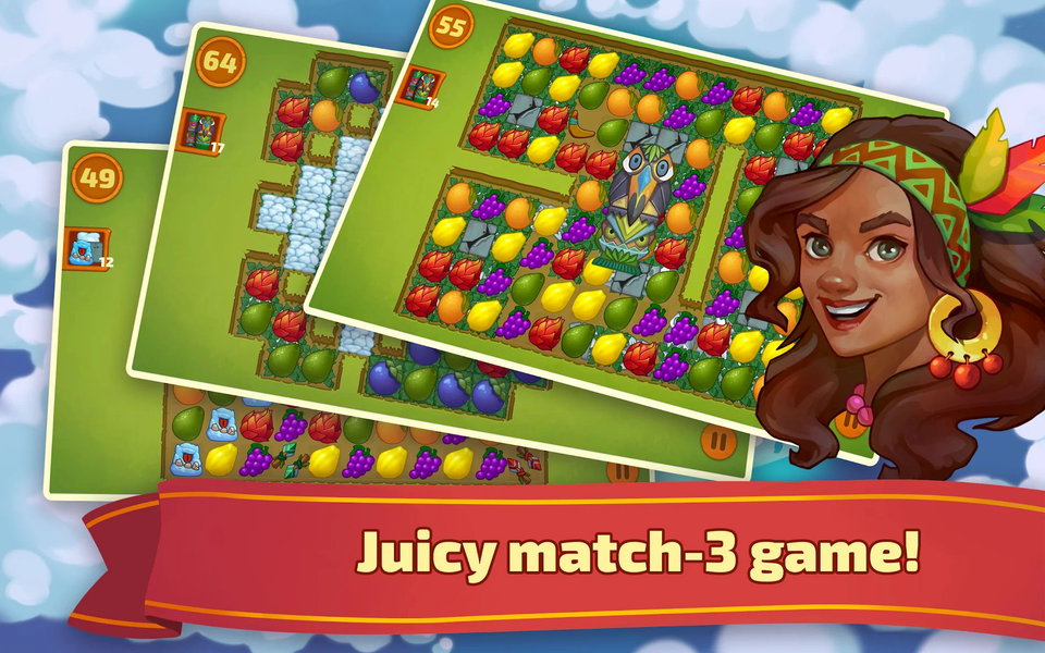 11 Islands 2: Match 3 Games - Gameplay image of android game