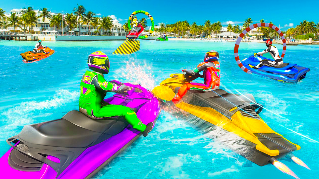 Jet Ski Racing Simulator Games - Gameplay image of android game