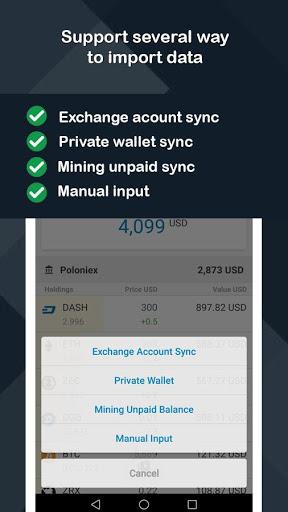 CryptoPort - Coin portfolio tracker - Image screenshot of android app