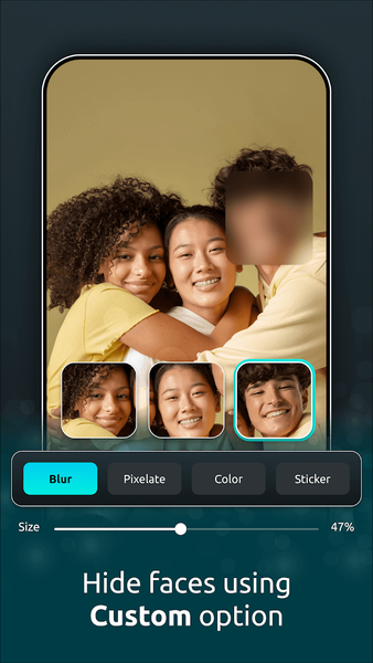 Blur My Face Photo Editor - Image screenshot of android app