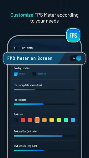 Real-Time FPS Meter & Display - عکس برنامه موبایلی اندروید