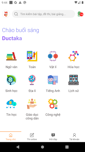 VietJack– học tốt, thi online, - Image screenshot of android app