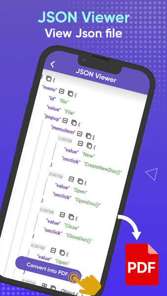 Json Viewer Editor File Opener - Image screenshot of android app