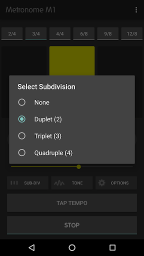 Metronome M1 - Image screenshot of android app