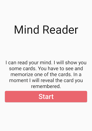Mind Reader (Card Magic Trick) - Image screenshot of android app