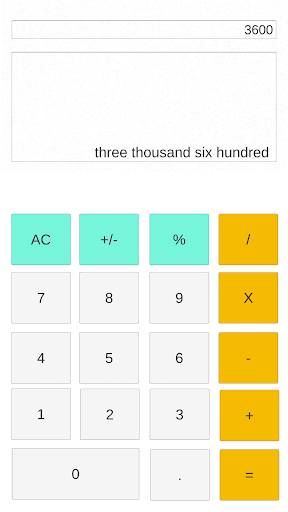 Calculator: Number to Words - عکس برنامه موبایلی اندروید